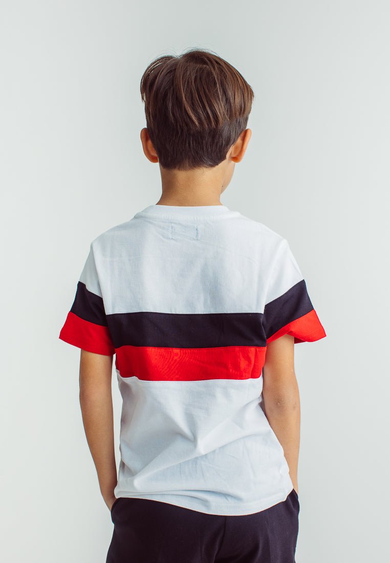 White Red Boys Color Block Shirt and Short Set Kids - Mossimo PH