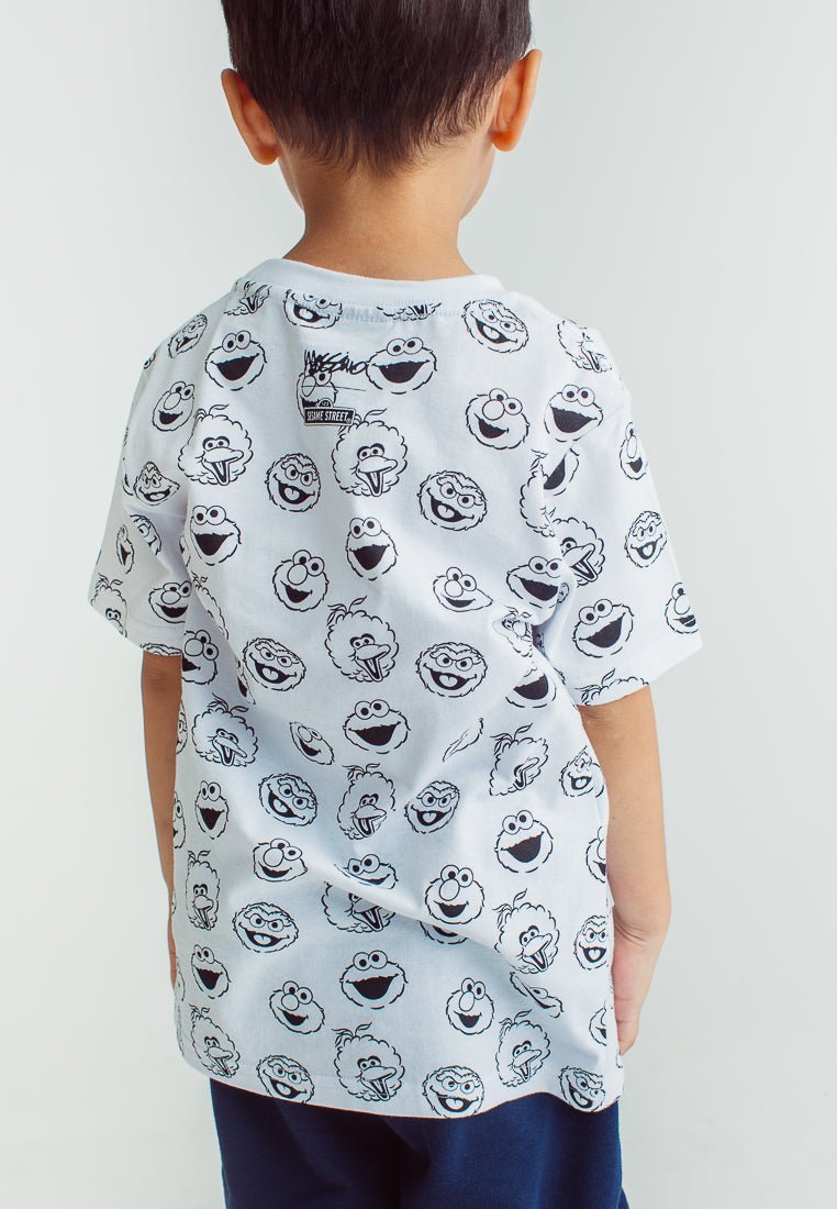 White Sesame Street Kids Printed Tshirt - Mossimo PH