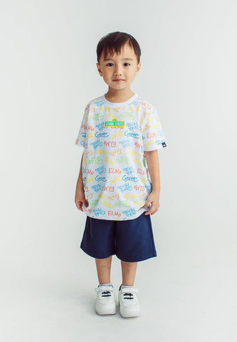 White Sesame Street with All Over Print - Mossimo PH