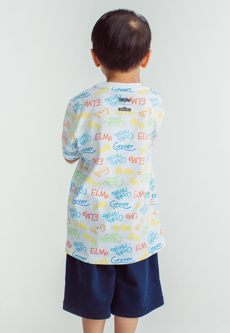 White Sesame Street with All Over Print - Mossimo PH