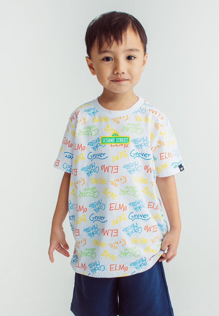 White Sesame Street with All Over Print - Mossimo PH