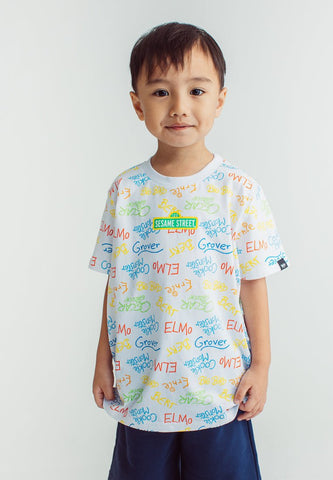 White Sesame Street with All Over Print - Mossimo PH