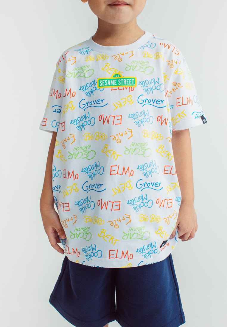 White Sesame Street with All Over Print - Mossimo PH
