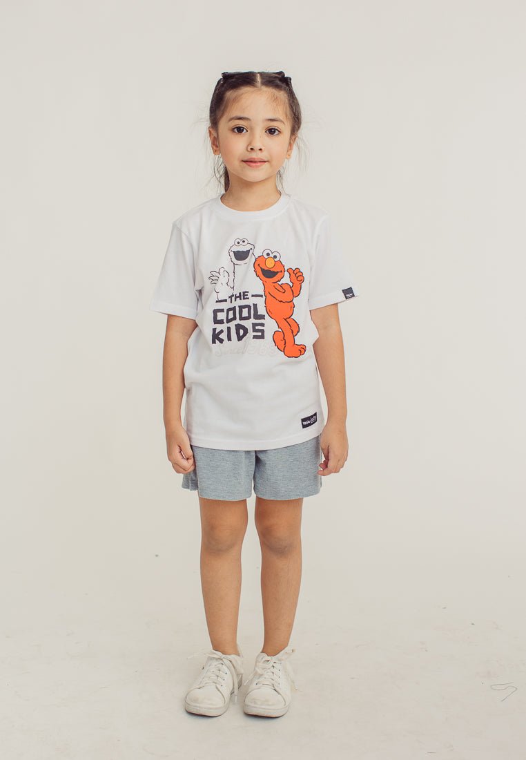 White Sesame Street with Cool Kids Flat Print Kids Basic Tshirt - Mossimo PH