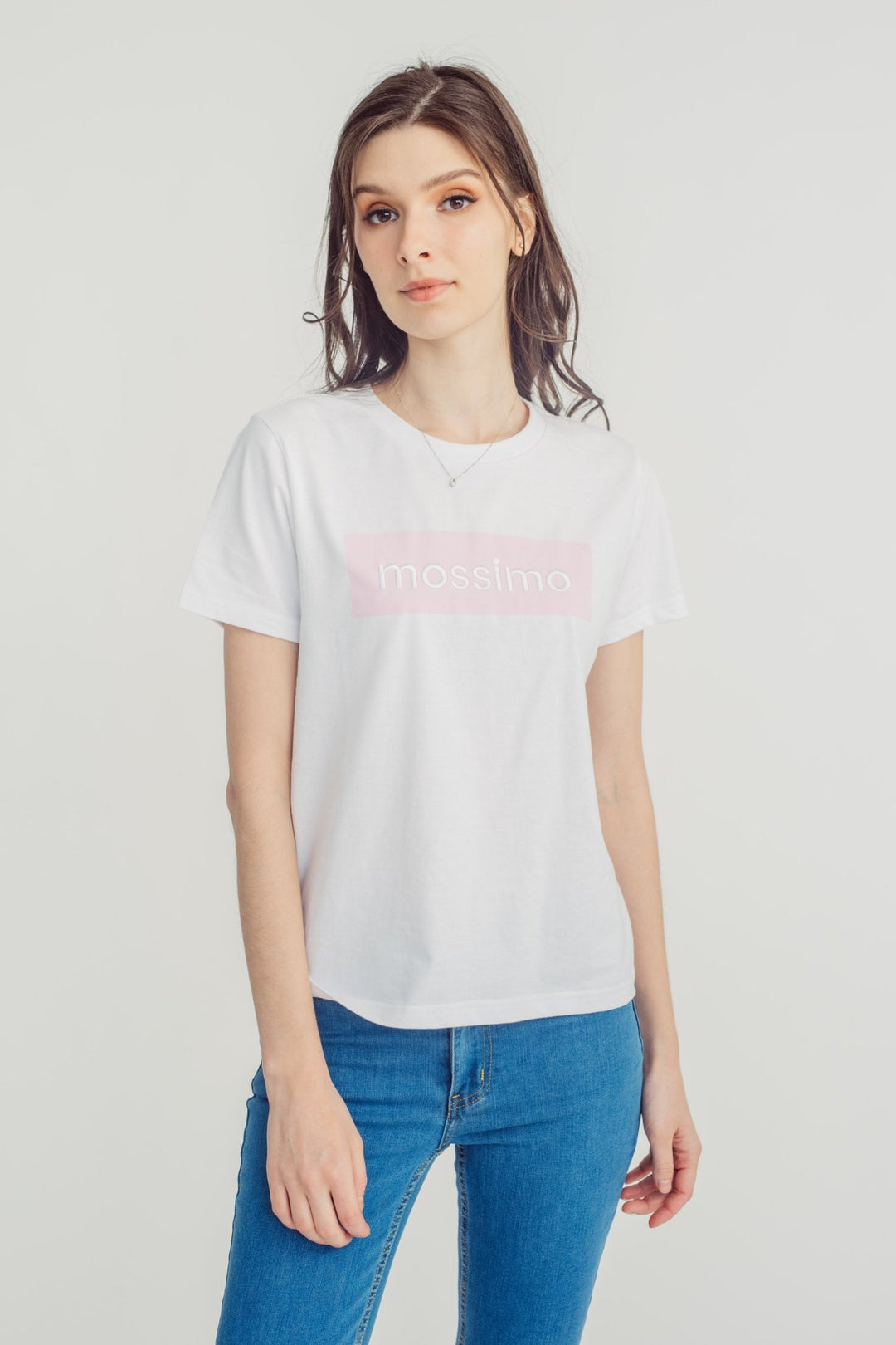 White Stripes with Big Branding Classic Fit Tee - Mossimo PH