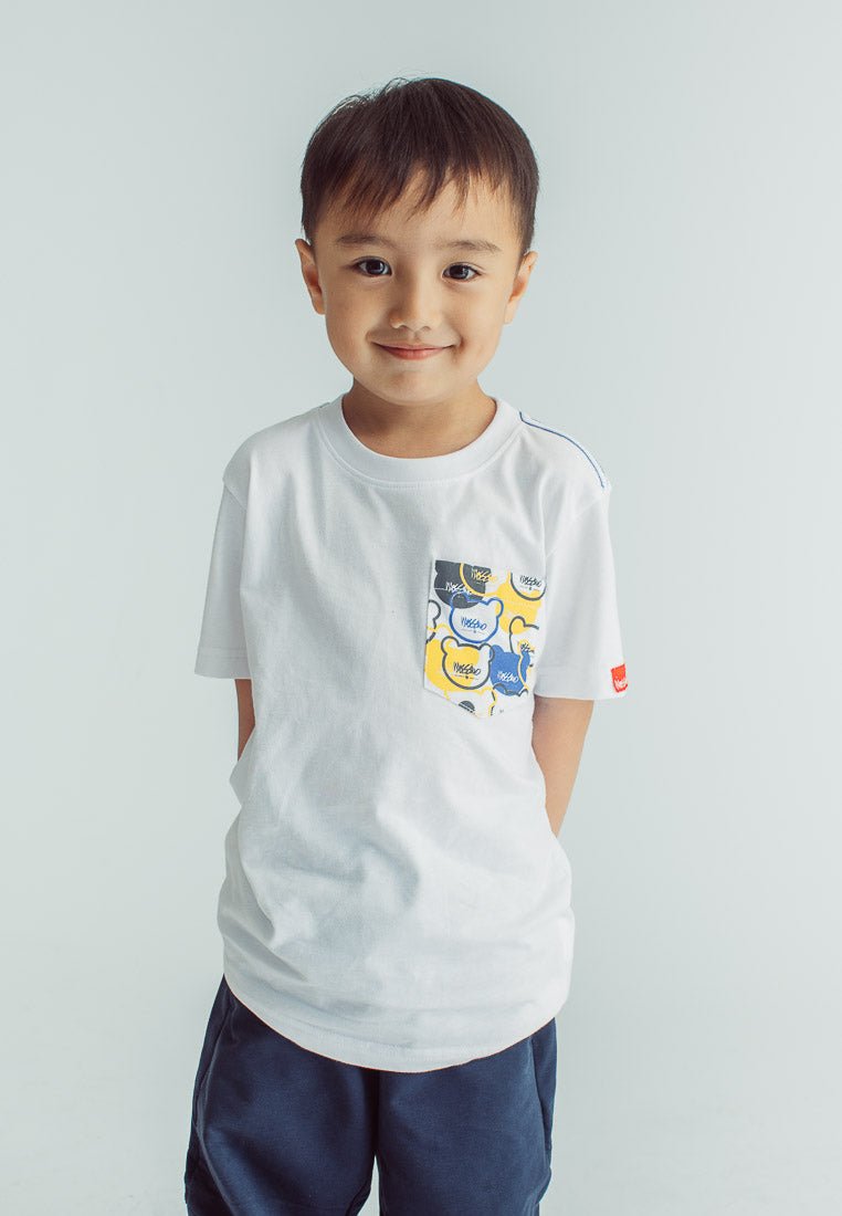 White Unisex Basic Tshirt with Pocket - Mossimo PH