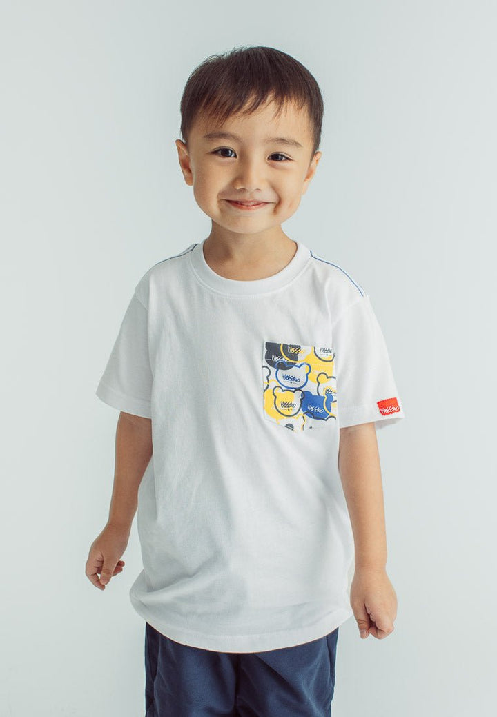 White Unisex Basic Tshirt with Pocket - Mossimo PH