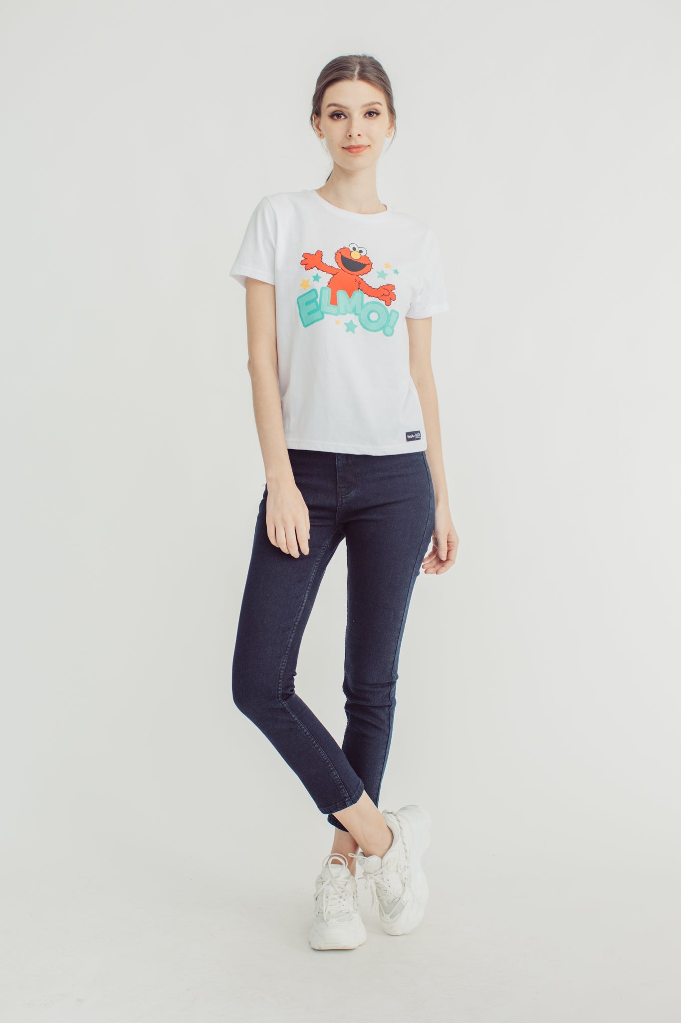 White with Elmo Big Print Classic Fit Tee - Mossimo PH
