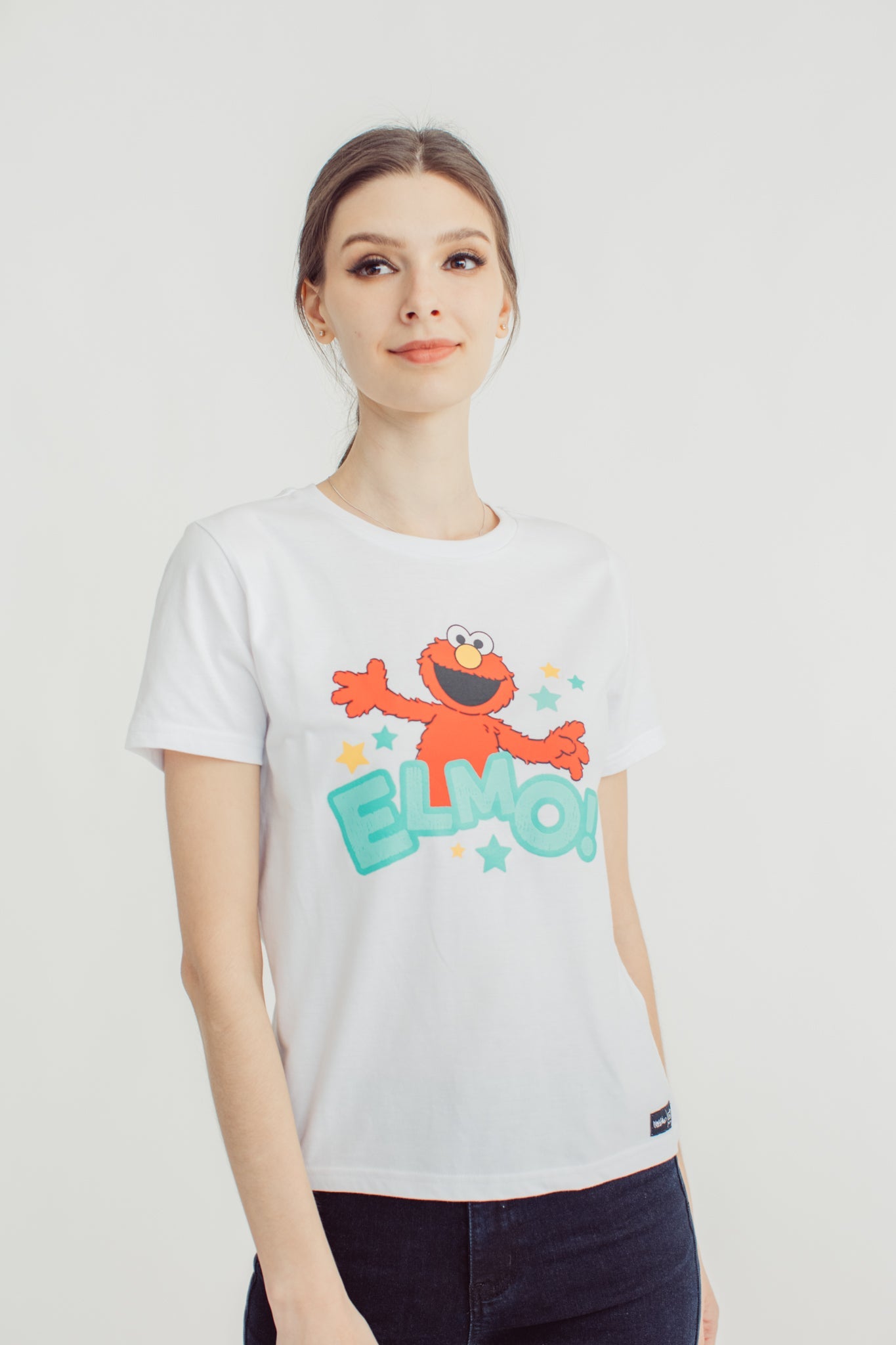 White with Elmo Big Print Classic Fit Tee - Mossimo PH