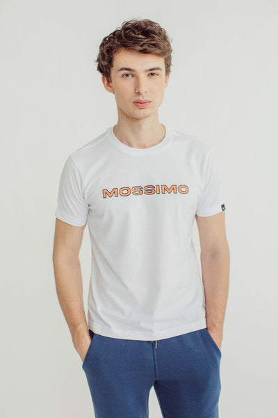 White with Heat Transfer Applique Muscle Fit Tee - Mossimo PH