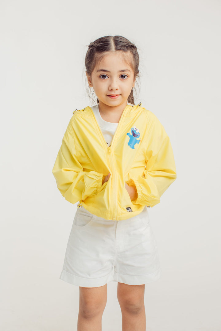 Yellow Cookie Monster Kids Jacket with Carry on Pouch - Mossimo PH