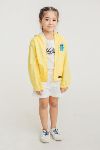 Yellow Cookie Monster Kids Jacket with Carry on Pouch - Mossimo PH