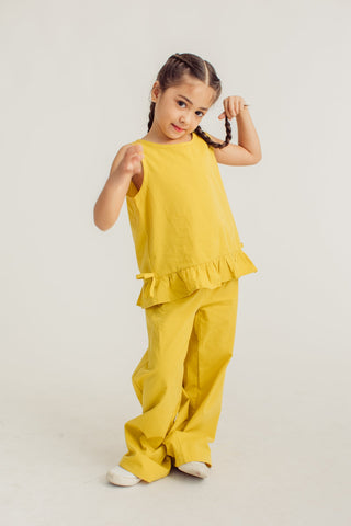 Yellow Girls Wide Leg Pants and sleeveless Top Kids - Mossimo PH
