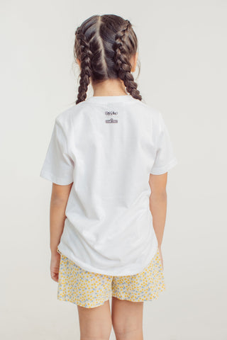 Yellow Printed Pull on Shorts Kids Girls - Mossimo PH