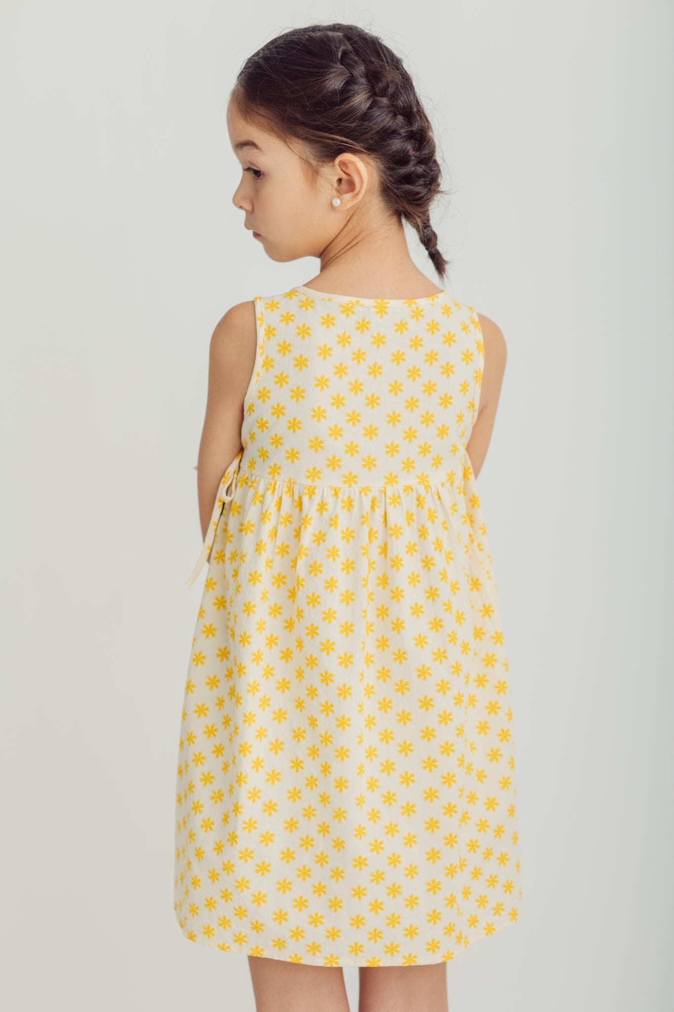 Yellow Wrap Around Printed Dress Kids - Mossimo PH