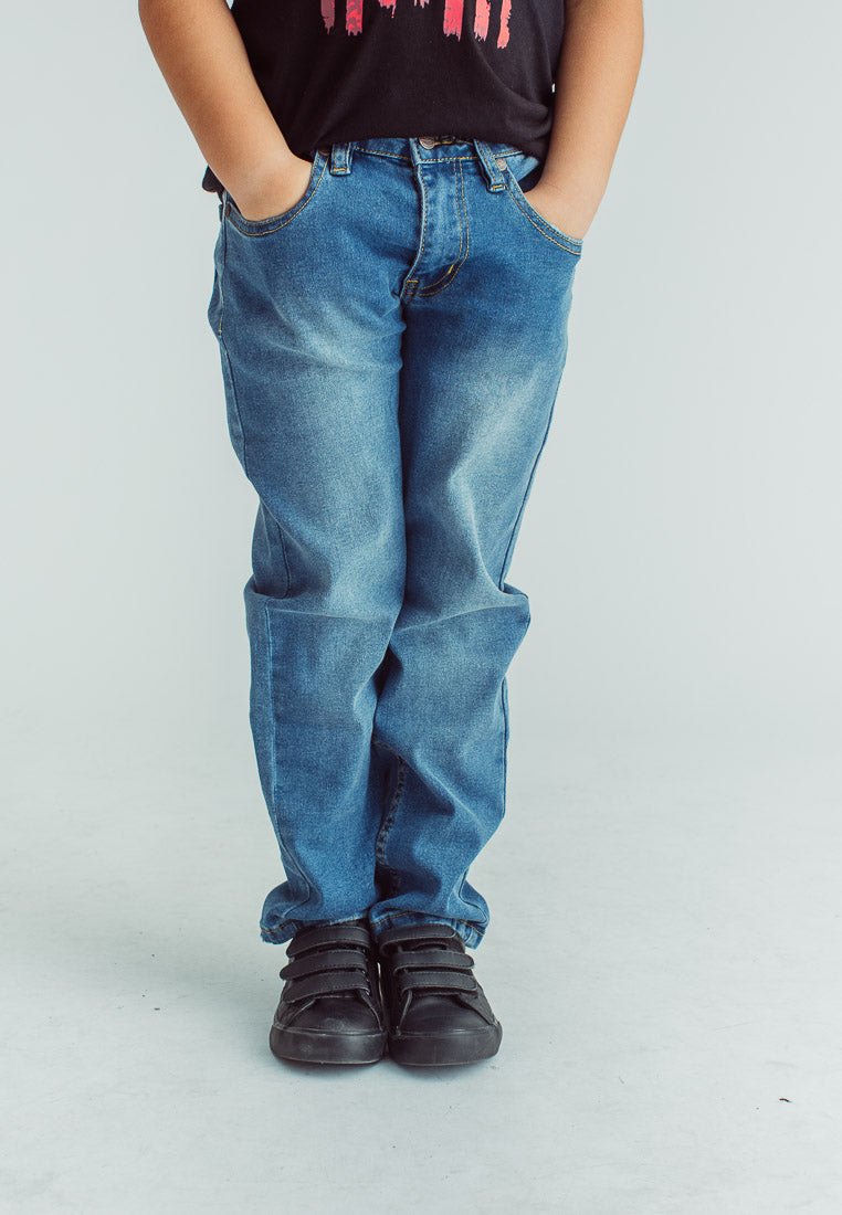 Yuan Medium Blue Straight Fit Jeans - Mossimo PH