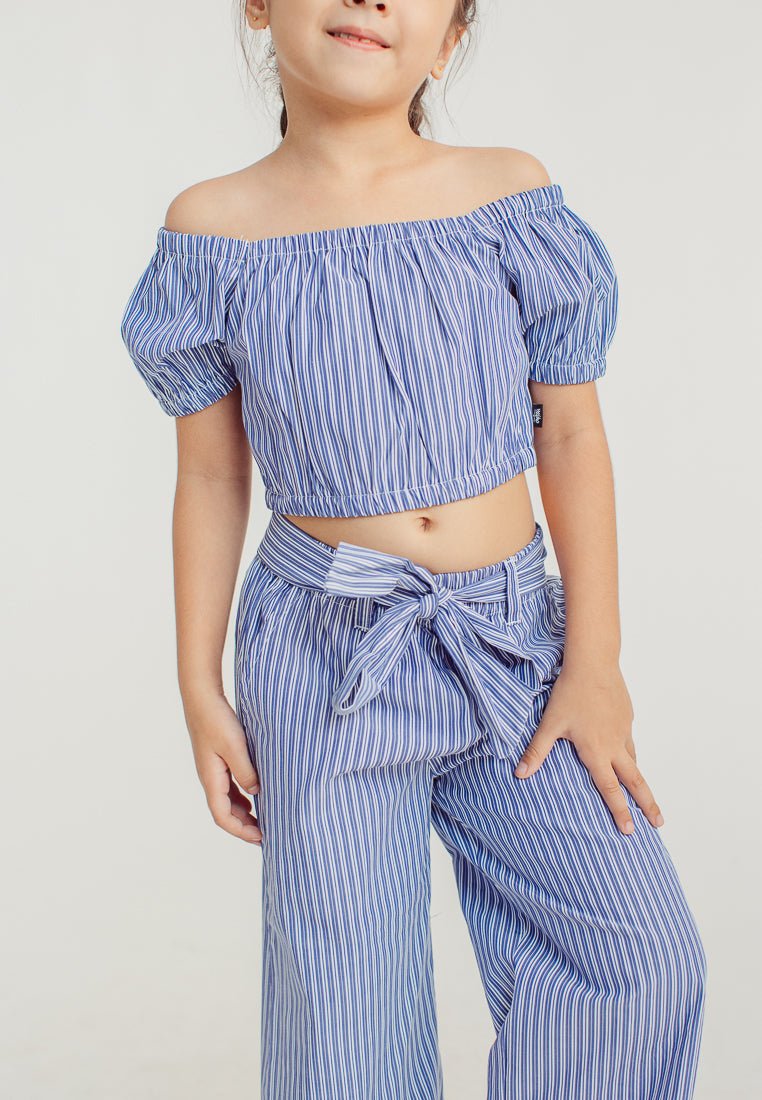 Zia Blue Crop Top and Set Pants Girls Kids - Mossimo PH