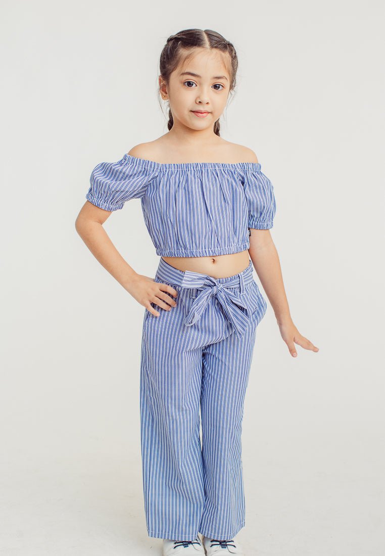 Zia Blue Crop Top and Set Pants Girls Kids - Mossimo PH