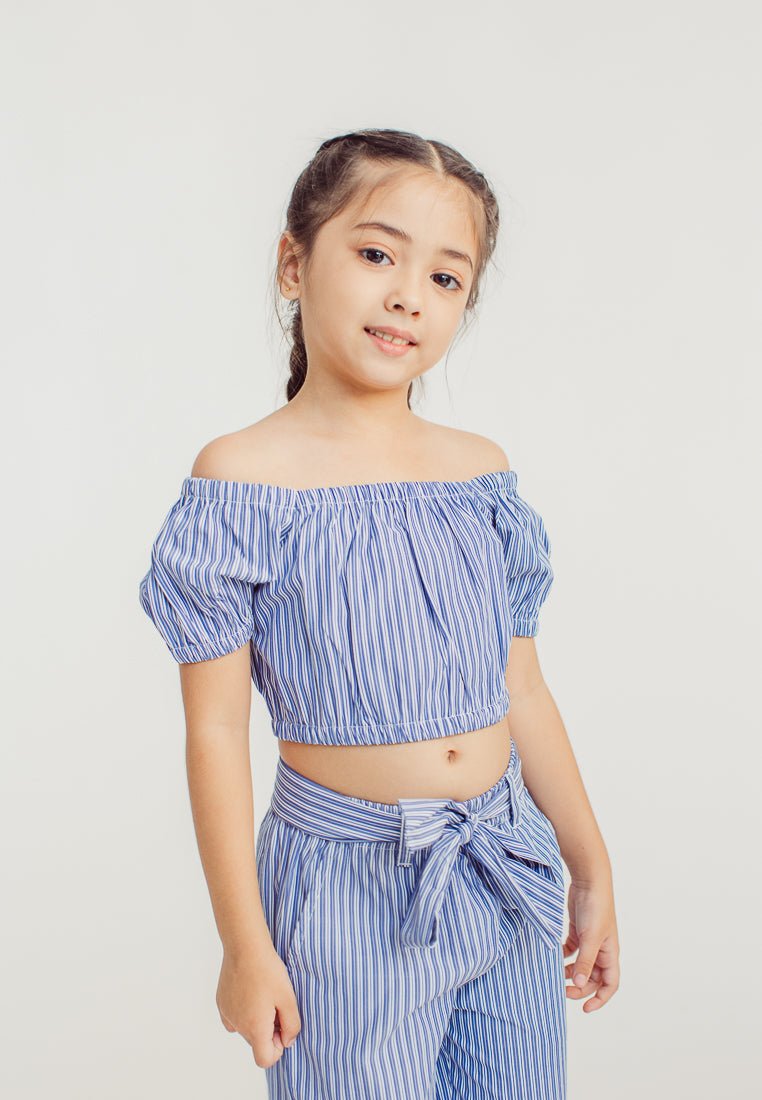 Zia Blue Crop Top and Set Pants Girls Kids - Mossimo PH