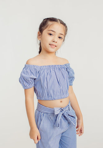 Zia Blue Crop Top and Set Pants Girls Kids - Mossimo PH