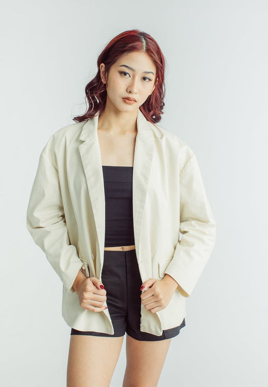 Zyrah Sand Oversized Blazer - Mossimo PH